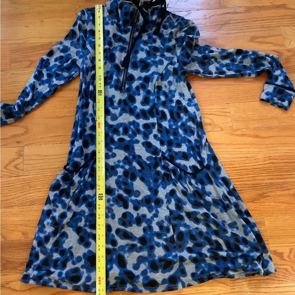 Pieces Kensie Dress Size Small Animal Print Pullover Long Sleeve Athleisure - Picture 9 of 12